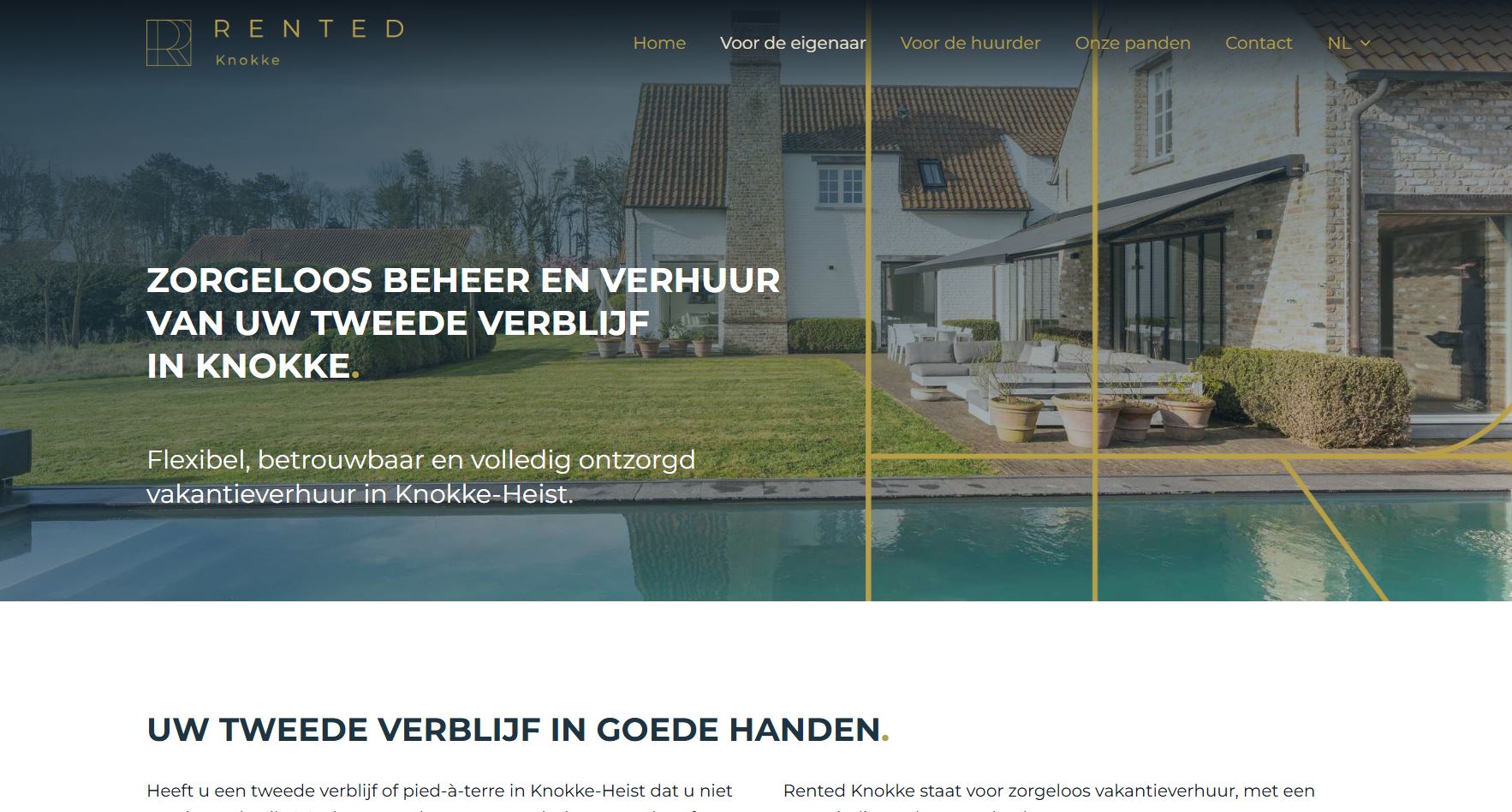 Rented Knokke – Voor de eigenaar Website pagina met de trainingen op per jeugdploeg